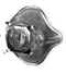 Size 3 - Child - R.B.S. Type Face Masks - Clear-3-751-FLACA