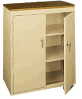 Basic Counter Height Cabinet w/ Fixed Shelves-00-248163-22FVSAND