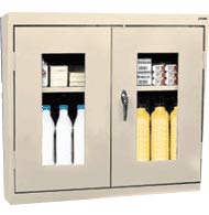 Glass Display Double Door Wall Cabinet-00-622103-V1AWSAND