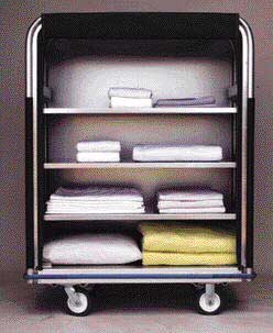 Aluminum Linen Carts 24 in. W x 35 in. L x 51 in. H-166LCETMD