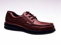 Men's Brown Leather Velcro Gator Diabetic Shoes.-VM10-592DRZ