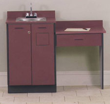 Stainless Steel Sink & Faucet Option For Pediatric Cabinets%>