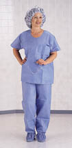 Disposable Scrub Wear, Shirt, round neck, S-XL.-21272NONMD