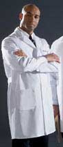 Men's Fine Line Twill Staff Length Lab Coat, 36-48.-25078MD