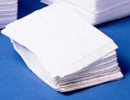 Disposable HydroKnit Washcloths White  10 in. x 12.5 in.-605062NONMD