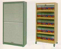 Tambour Door Security Records Cabinet-CRS632709RDMMD