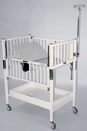 Neonatal and Pediatric Intensive Care Crib Flat Pan 24 in. W x 36 in. L x 44 in. H-169361RDMMD