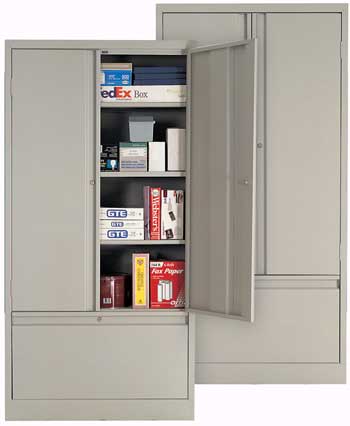 Heavy Duty Combination Metal Storage Drawer and Filing Cabinet-S634709RDMMD