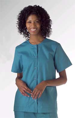AngelStat Snap Front Scrub Top-158MD