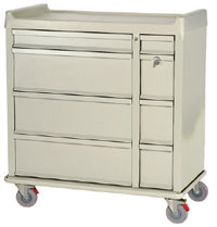 Standard Line 600 Capacity Punch Card Medication Cart Standard Package-CP006LSHRF