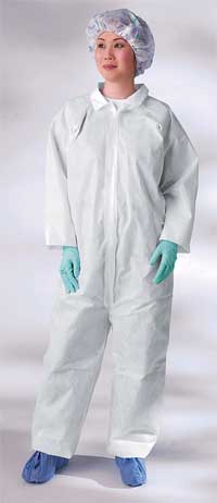 Classic SMS Coveralls Elastic Sleeve and Ankle Latex-Free-L006VCNONMD
