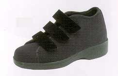 Ambulator Therapeutic Shoe- Chukka Boot Black Velcro Oxford.-W9021TAFHI