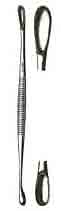 Volkman Double End Curette, 5-1/2in Long, Oval Cups 5mm x 10mm and 8mm x 20mm-005-407FSI