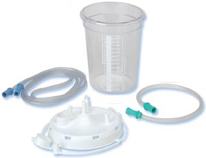 2400cc Suction Canister with Tubing and SafeSorb