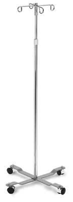 Adjustable Height 4-Hook IV Pole