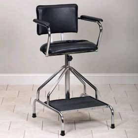 Adjustable Height Whirlpool Chair without Casters