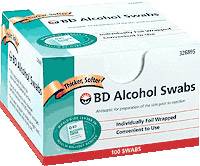 Alcohol Swabs, Foil Wrapped