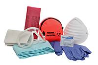 Bloodborne Pathogen Kits in Orange Pouch Case