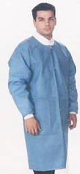 Disposable Knee Length Extra-Safe Lab Coat XS-XL