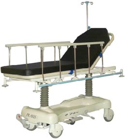 Hydraulic Patient Transport Stretcher Collapsible Side Rails