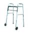 2 Button Folding Walker with 5in Wheels