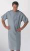 3-Armhole Examination Gowns 72 1/2 in. Sweep 45 in. Length Cap Sleeves Large Solid Blue 1 Dz
