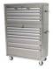 41 in. 7 Drawer Instrument Chest, Stainless Steel