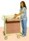 Aluminum - 4 Drawer Cart w/ Breakaway Lock, Two Tone
