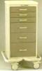 Aluminum - 6 Drawer, All Purpose Tower w/ Push Button Lock, Two Toned