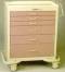 Aluminum -  6 Drawer Wide Cart w/ Push Button Lock