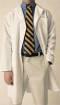Antimicrobial Unisex Hook-N-Loop Lab Coat XS-XL