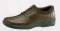Ariya Men's Diabetic Shoes Stripes Brown Leather Lace-Up