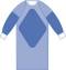 Aurora Gown Fabric Reinforced Raglan Sleeve X-Large 48 in. 122 cm