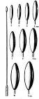 Bakes Common Duct Dilator, Set of 9, 8-1/2