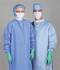Blockade Surgeons Gown Large Ceil Blue Tie Neck And Back Closure