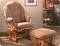 Bow Back Glider Rocker Chair