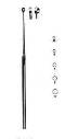 Buck Ear Curette, Sharp, Straight, #2
