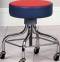 Chrome Base Stool w/ Multi-Color Top