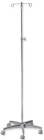 Chrome Plated IV Stand, 2 Hooks