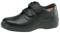 Black Double Strap Womens Diabetic Conform Footwear Shoe