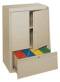 Counter Height Cabinet w/ File Drawer & Fixed Shelf