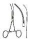Debakey Ring Handled Bulldog Clamps, 5in, Curved