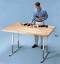 Deluxe Crank  Butcher Block Work Table