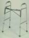Dual Release Adult Walker w/5 in. Wheels & Super Glides