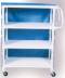 Economical PVC Carts Three 20 in. x 32 in. Shelves