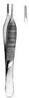 Ewald Forceps, Serrated Tips, 4-3/4 in