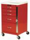 Five Drawer Mini Line Emergency Cart Standard Package