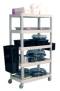Five Shelf Serving/Bussing Food Carts