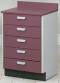 Free Standing Five Drawers Treatment Cabinet