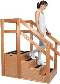 Hardwood Training Stairs with Closed End